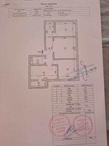 Apartament cu 3 camere decomandat, mobilat în Gară