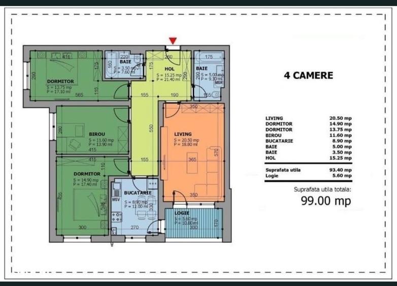 | Apartament 4 Camere | 2 Bai | Cavar Odei Tower | Brancoveanu - 15