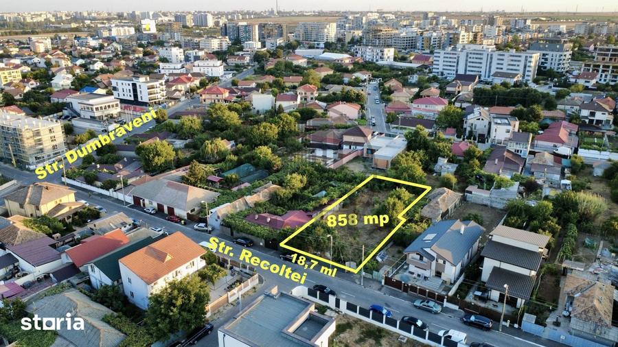 Teren de 858 mp, în Palazu Mare