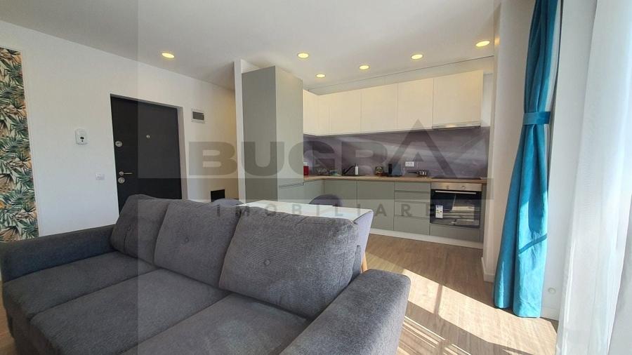 Apartament cu 2 camere semidecomandat, mobilat în Central