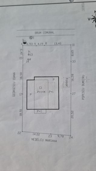 Casă individuală cu 7 camere cu Teren 5000 Mp în Căteasca