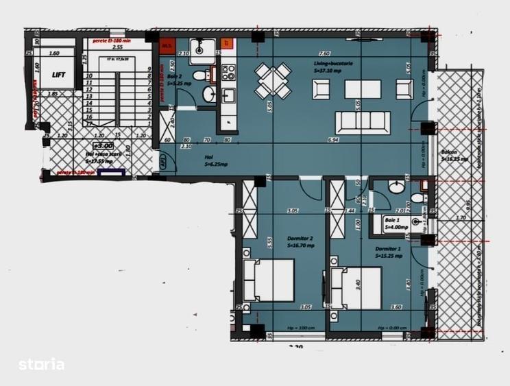 Apartament cu 3 camere în Central — fotografia 3