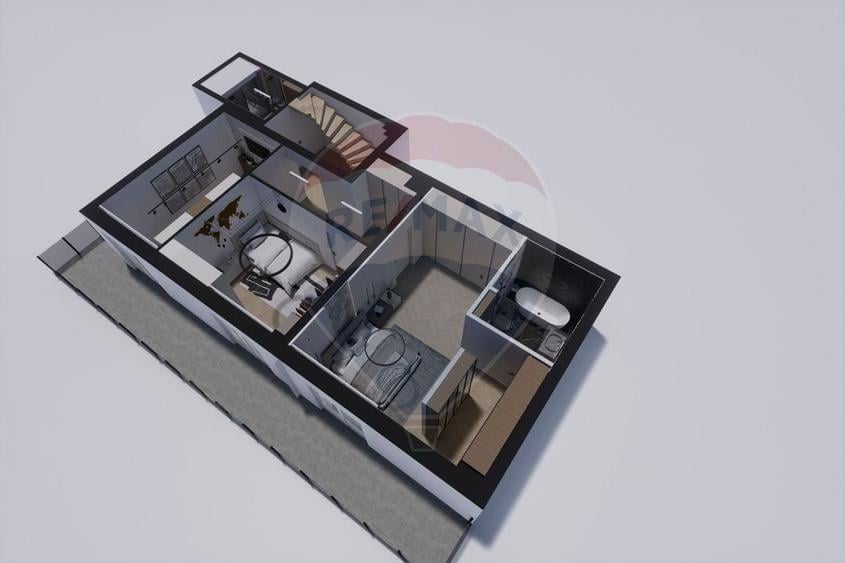 Penthouse cu 4 camere semidecomandat în Semicentral