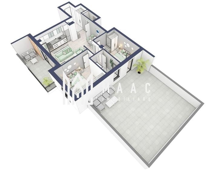 Apartament cu 3 camere în Turnișor