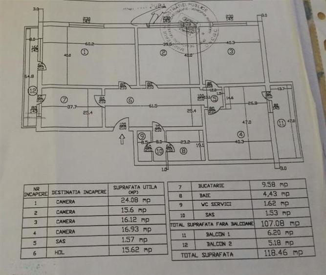 Apartament cu 4 camere decomandat în Primăverii