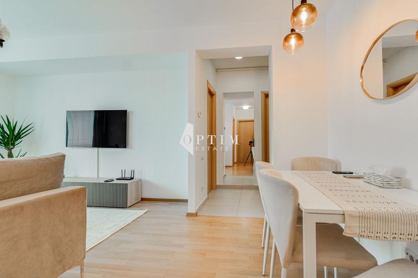 Apartament cu 3 camere semidecomandat, mobilat în Băneasa