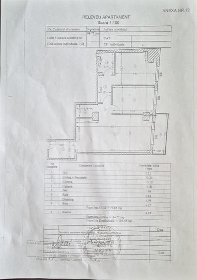 Apartament cu 3 camere semidecomandat în Națiunile Unite
