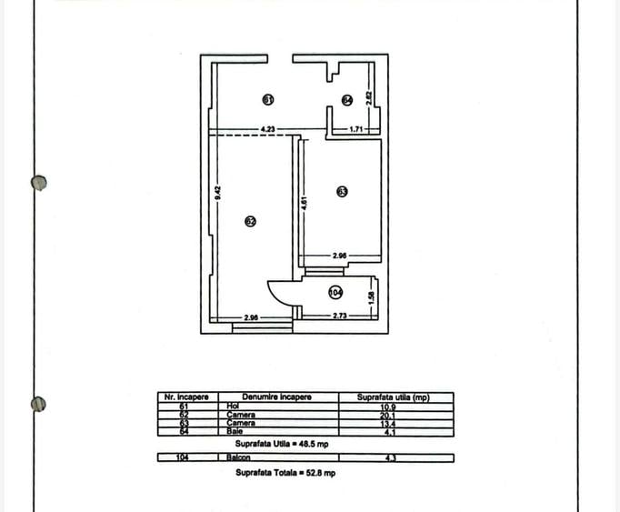 Apartament cu 2 camere decomandat, mobilat în Năvodari
