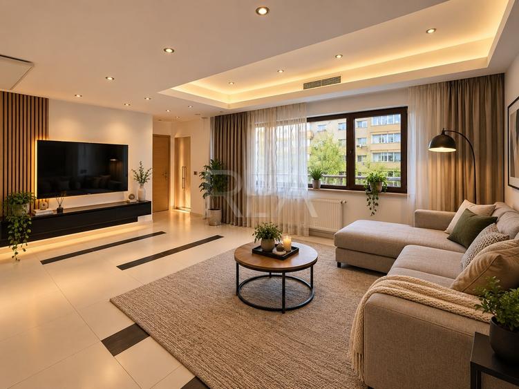 Apartament cu 3 camere semidecomandat, mobilat în Moșilor
