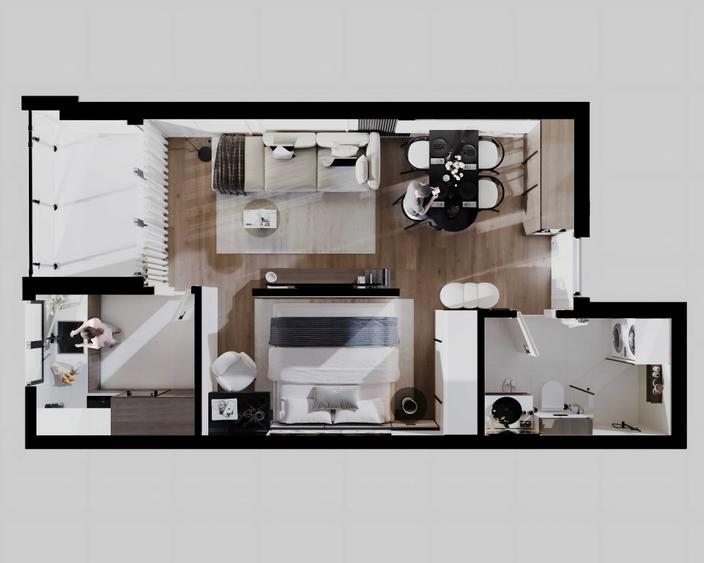 Apartament decomandat în Lotrioara