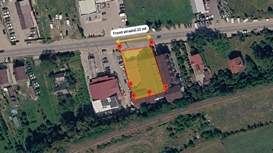 Casă individuală cu 18 camere cu Teren 1402 Mp în Est