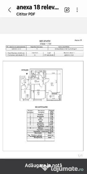 Apartament cu 2 camere decomandat în Obor