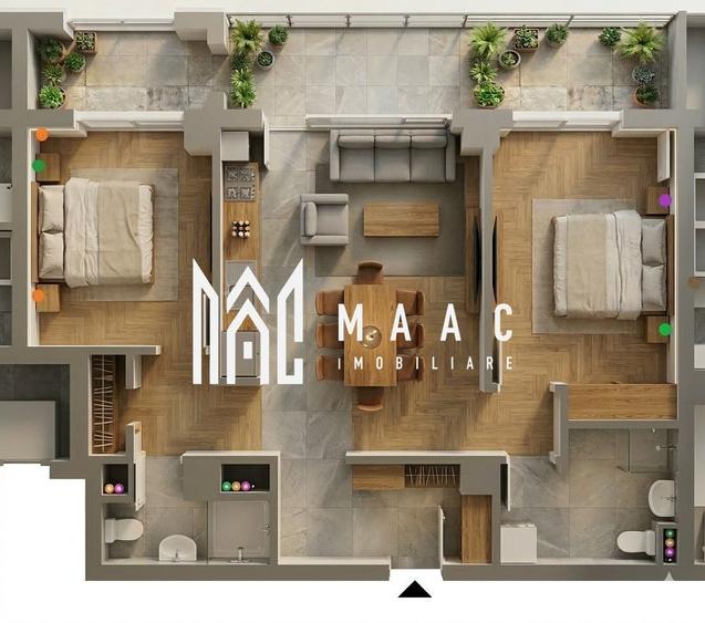 Apartament cu 3 camere decomandat în Veterani