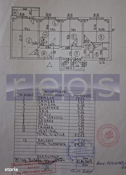 Apartament cu 3 camere decomandat în Dristor