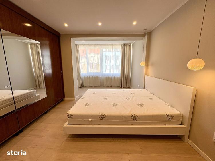 Apartament cu 2 camere semidecomandat, mobilat în Central