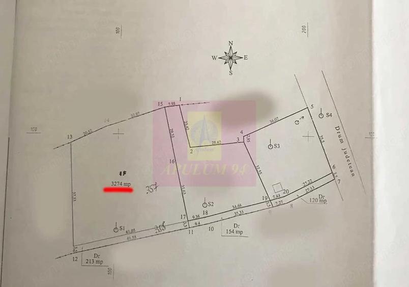 Teren de 3274 mp, în Lunca Mare