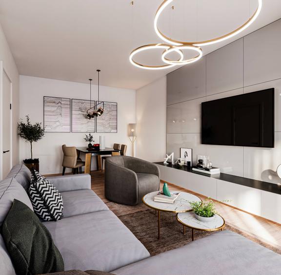 Vanzare apartament cu 3 camere in ansamblul Akcent City -  Bucurestii Noi! - 1