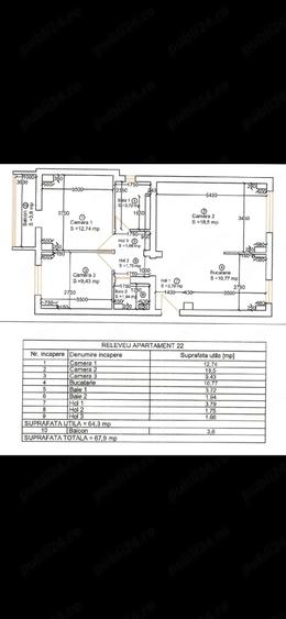 PROPRIETAR Apartament 3 camere decomandat Calea Aradului 2 bai, mobilat si utilat - 2