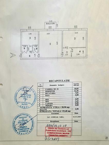 Apartament cu 2 camere semidecomandat în Ultracentral