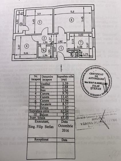 Apartament cu 3 camere decomandat, mobilat în Berceni