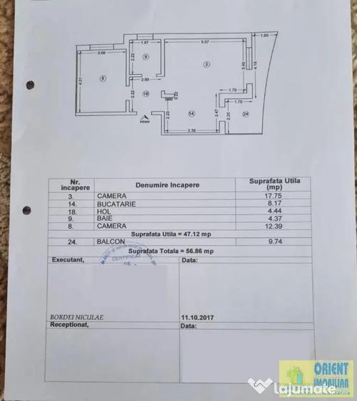 Apartament cu 2 camere decomandat în Nord