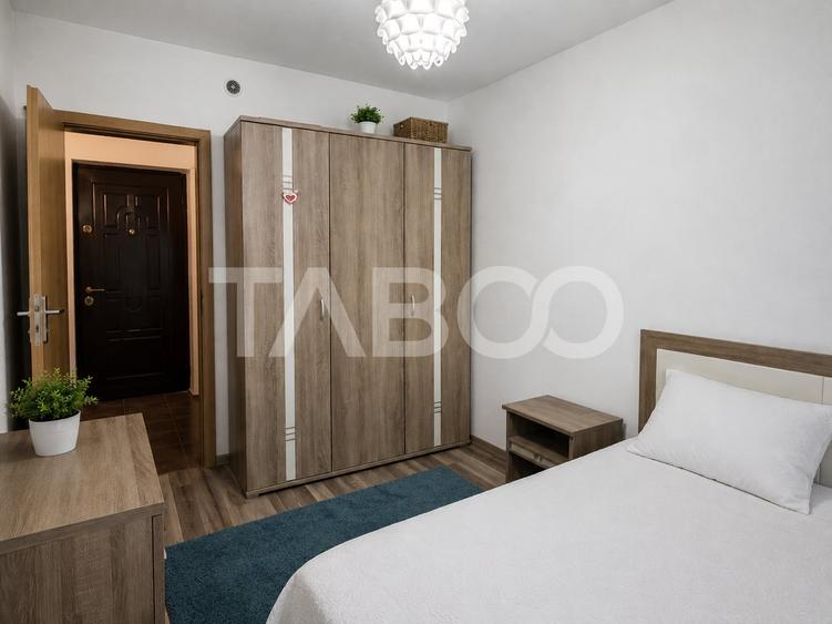 Apartament cu 3 camere semidecomandat, mobilat în Țiglari