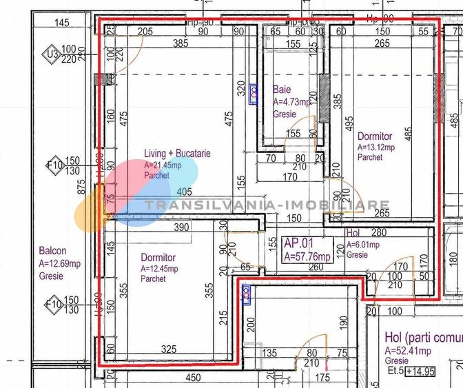 Apartament cu 3 camere decomandat în Dâmbul Rotund