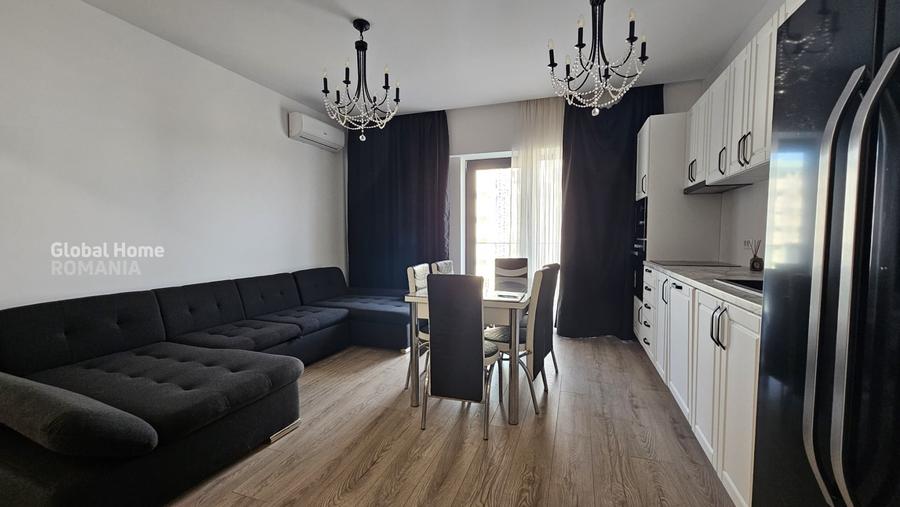 Apartament cu 3 camere semidecomandat, mobilat în Pipera