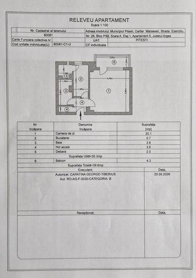 Garsonieră în Exercițiu