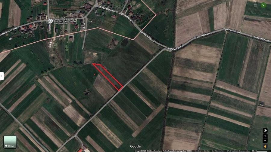 Teren de 3200 mp, în Culcea