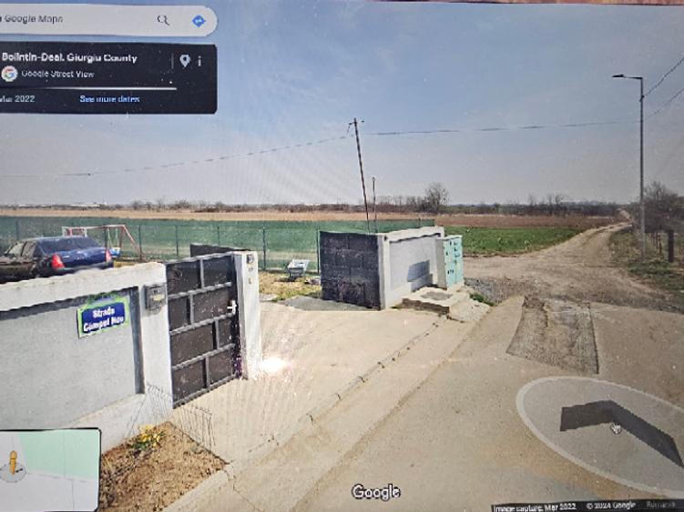 Teren Construcții intravilan de 1383 mp, în Bolintin-Deal