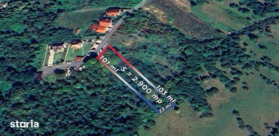 Teren de 2900 mp, în Tăuții-Măgherăuș