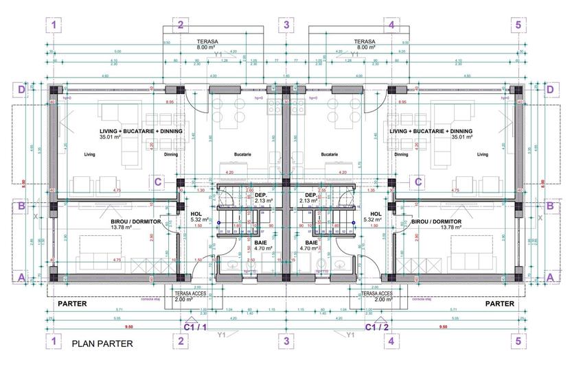 Casă cu 5 camere cu Teren 121 Mp în Theodor Pallady
