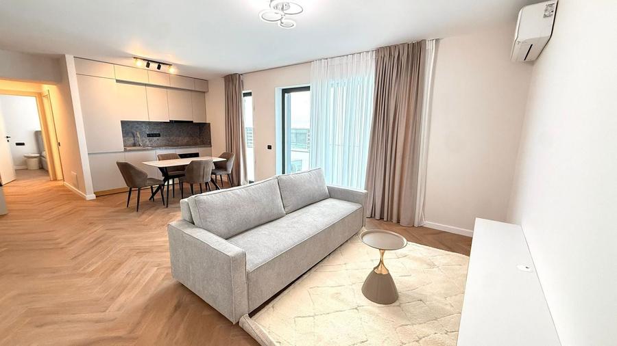 Apartament cu 2 camere, mobilat în Băneasa