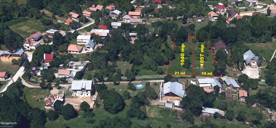 Teren Construcții intravilan de 1040 mp, în Podul Lung