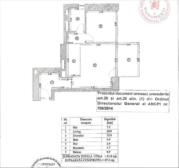 One Verdi Park 2023 Floreasca, 2 camere 67mp Lux Centrala, AC, Parcare - 10