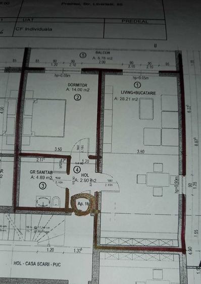 Apartament cu 2 camere decomandat în Cioplea