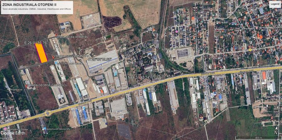 Teren Construcții intravilan de 10000 mp, în Exterior Vest