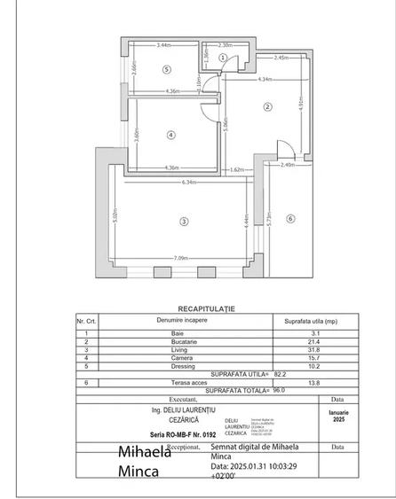 Apartament cu 3 camere decomandat în Armeneasca