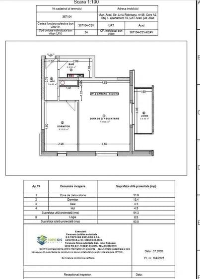 Apartament cu 2 camere în Confecții