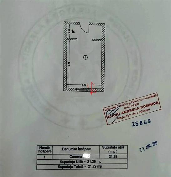Garsonieră decomandată în Ozana