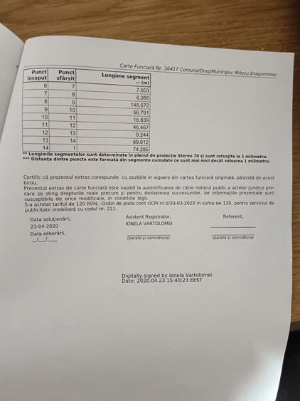 Teren de 4000 mp, în Dragomirna