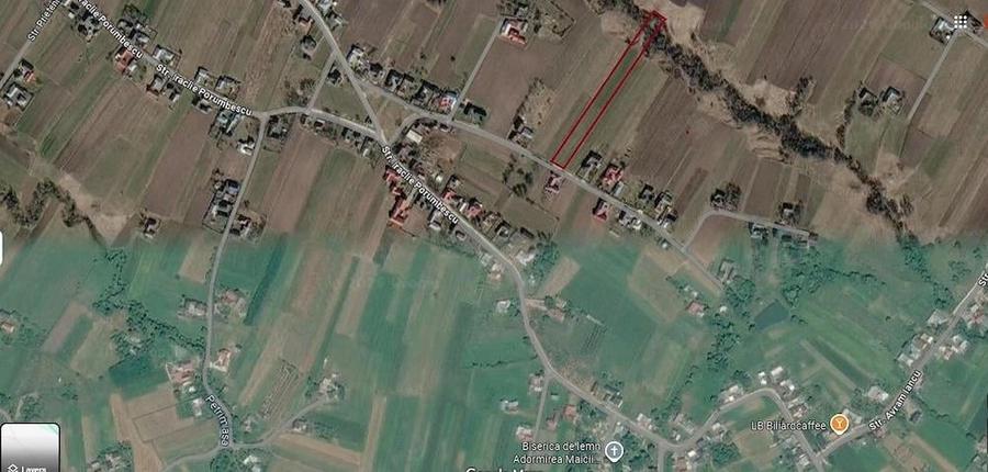 Teren Construcții extravilan de 2277 mp, în Frătăuții Noi