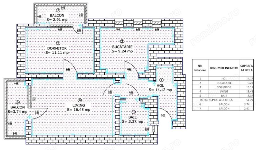 Apartament cu 2 camere în Decebal
