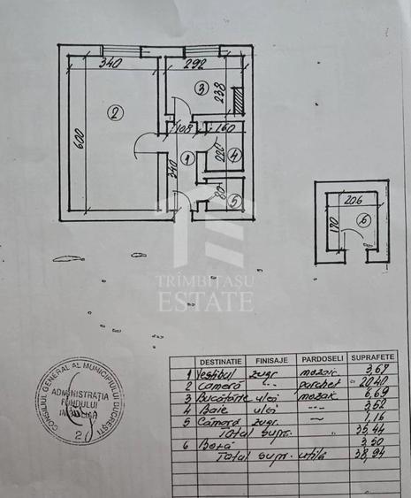 Garsonieră decomandată în Brâncoveanu