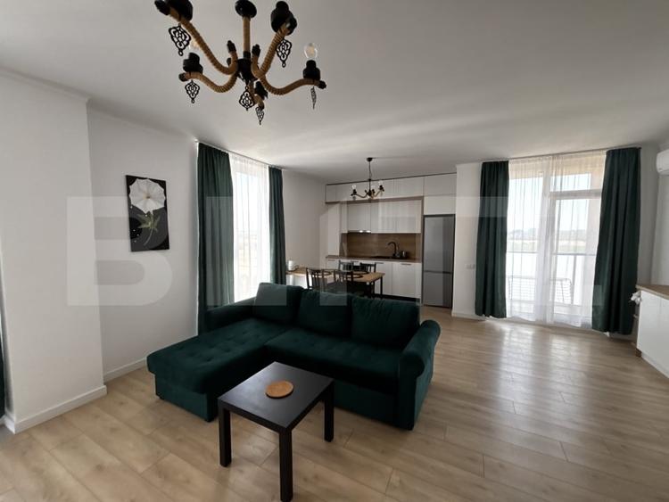 Apartament cu 2 camere semidecomandat, mobilat în Exterior Nord