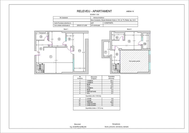 Duplex cu intrare individuală- pretabil office- terasă generoasă- Vivo Mall - 9