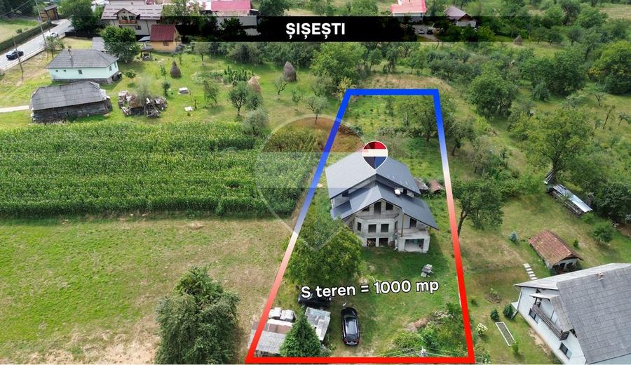Casă individuală cu 4 camere cu Teren 1000 Mp în Șișești