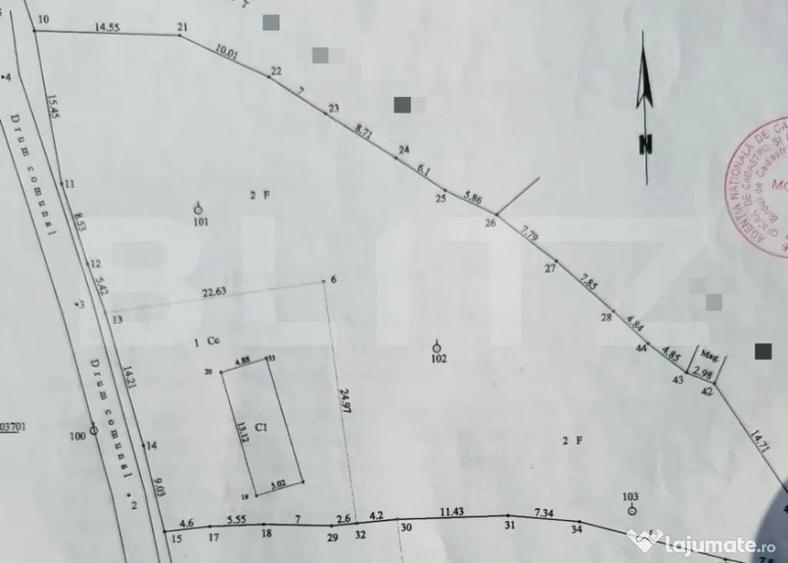 Teren de 2406 mp, în Central
