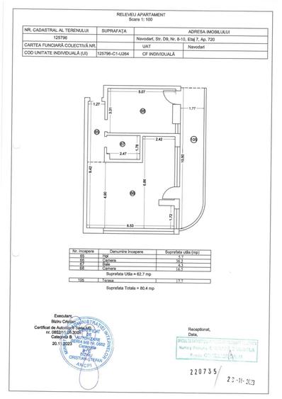 Apartament cu 2 camere în Nord